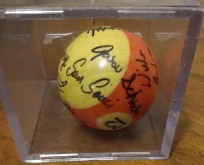 HUSTLER SIGNED CERTIFIED AUTOGRAPH 9 BILLIARD POOL BALL - Thumbnail 2