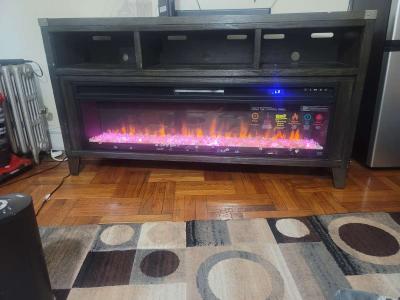 wooden tv stand - Thumbnail 5