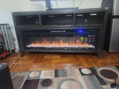 wooden tv stand - Thumbnail 2