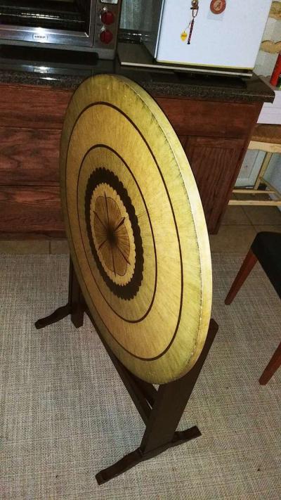 Beautiful Wooden Collapsible Round Table - Thumbnail 2