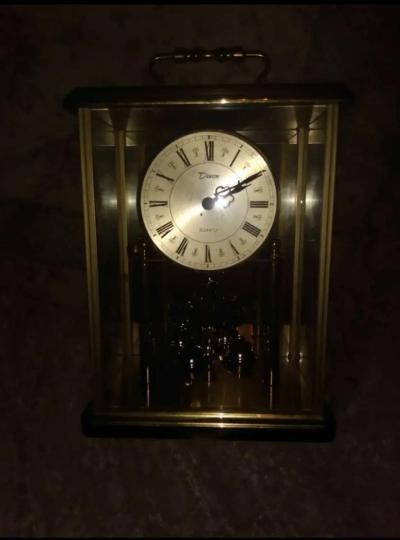 vintage Devon Mantel clock with chimes from Germany - Thumbnail 2