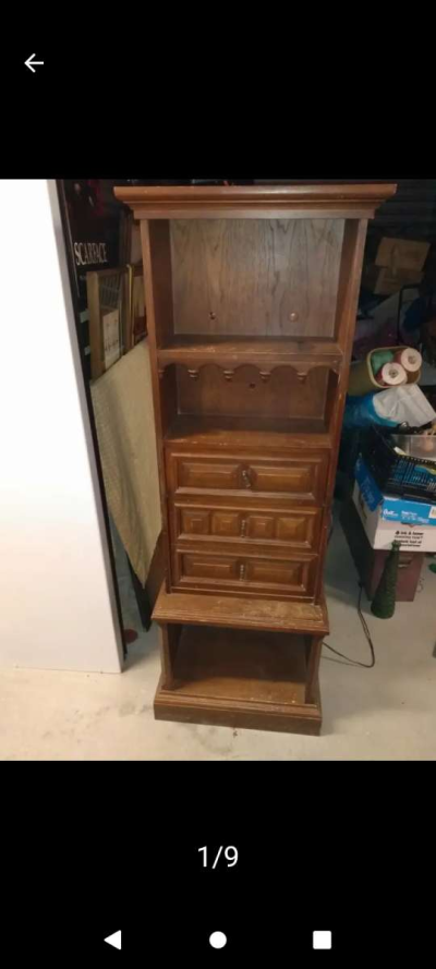 beautiful GE Electric upright stand cabinet from era 1960s - Thumbnail 3