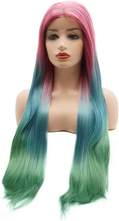 Rainbow Straight Lace Front Wig - Carson, California