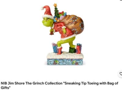 NIB Jim Shore The Grinch Collection Sneaking Tip Toeing with - Corning, California