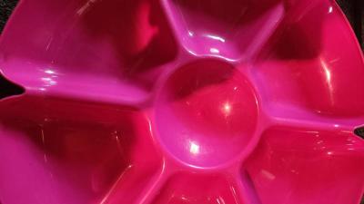 Divided Tray for Fruit and Dip in the Middle - Thumbnail 5