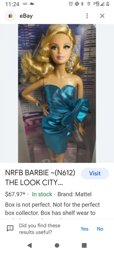 vintage blue dress barbie - Thumbnail 5