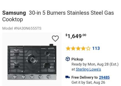 Cooktop 30inch Samsung wifi - Thumbnail 3