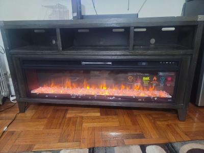 wooden tv stand - Thumbnail 3