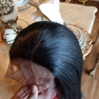 Black Yaki Lace Front Wig - Thumbnail 4