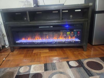 wooden tv stand - Thumbnail 4