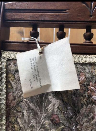 antique victorian late 1800s chairs  set of 4 - Thumbnail 3