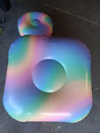 kids  inflatable chair and ottoman - Thumbnail 4