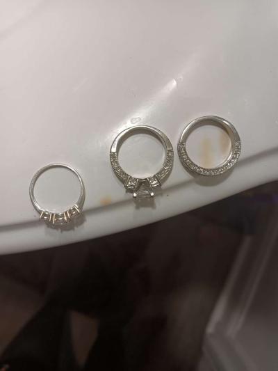 10k white gold rings