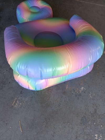 kids  inflatable chair and ottoman - Thumbnail 3