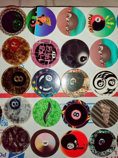 8 ball skull poison pogs - Thumbnail 2