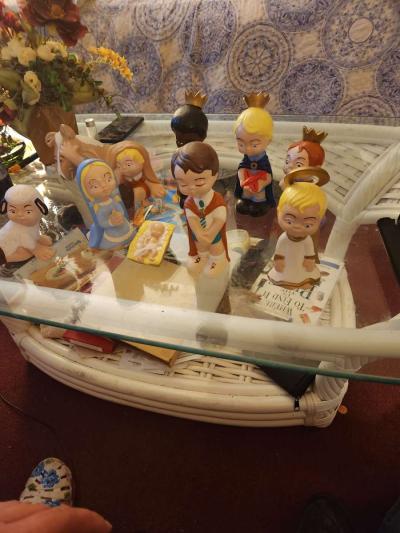 Vintage 1975 Gare Inc Nativity Scene 9 Pc Set Children in Co - Thumbnail 6