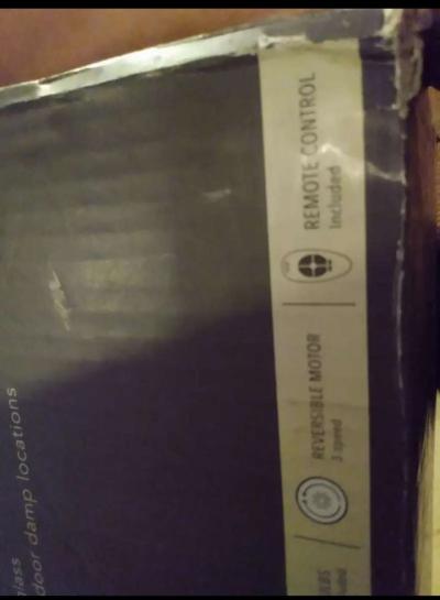 beautiful brand new in box Allen Roth 52 bronze ceiling fan - Thumbnail 6