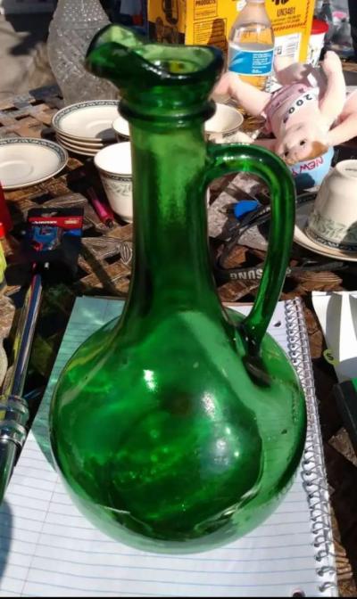 Mid century  venetian glass carafe Jug decanter - Thumbnail 4