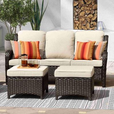 5piece Patio Furniture Patio sofa set outdoor couch with 2 o - Thumbnail 2