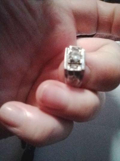 antique 1 platinum diamonds and 1 silver ruby rings - San Francisco, California