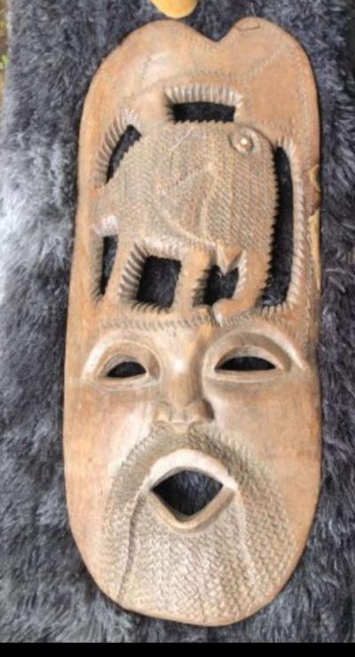 vintage African tribal wood mask - Houston, Texas