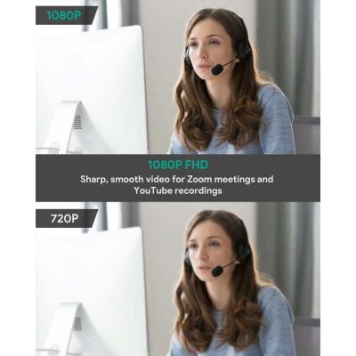 1080P Webcam w Dual Noise Reduction Stereo Microphones - Thumbnail 3