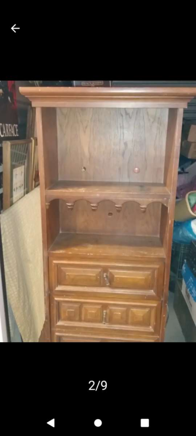 beautiful GE Electric upright stand cabinet from era 1960s - Thumbnail 4