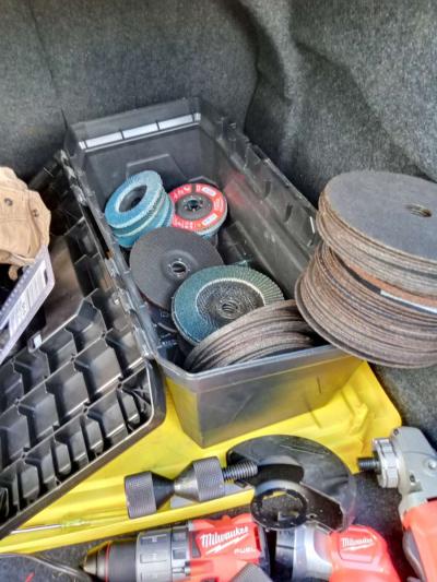 never used 6 inch metabo grinder portaband hammerdrill - Thumbnail 2