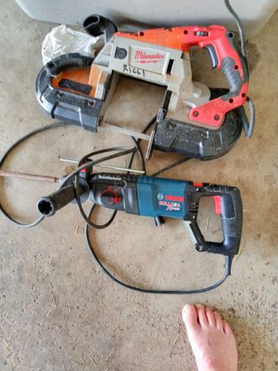 never used 6 inch metabo grinder portaband hammerdrill - Thumbnail 3