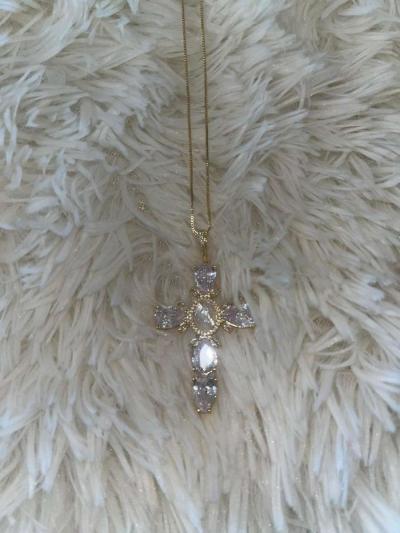 Virgin Mary gold plated necklace - Thumbnail 2