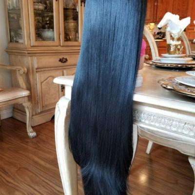 Black Yaki Lace Front Wig - Thumbnail 3