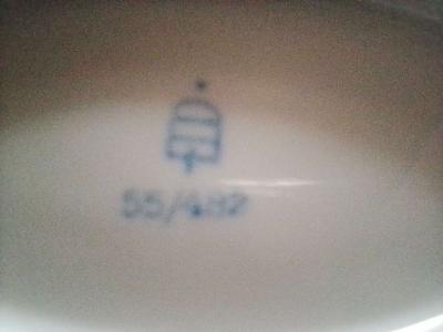 Royal stamped porcelain dish inlaid with Gold - Thumbnail 3