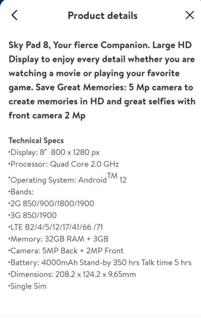 skypad 8 with Otterbein case - Thumbnail 4