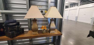 2 Goldtone lamps - Thumbnail 2