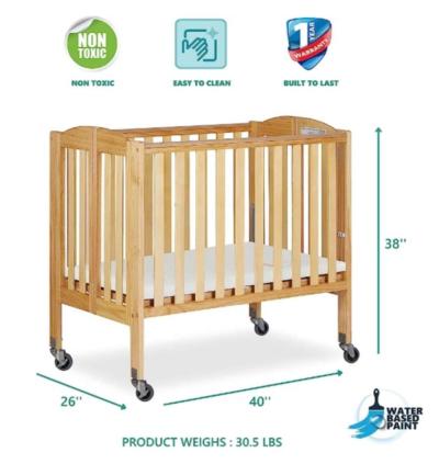 2 in 1 dream On me portable crib - Thumbnail 2