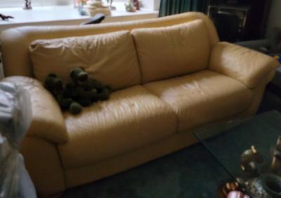 Natuzzi leather sofa - Abington, Pennsylvania