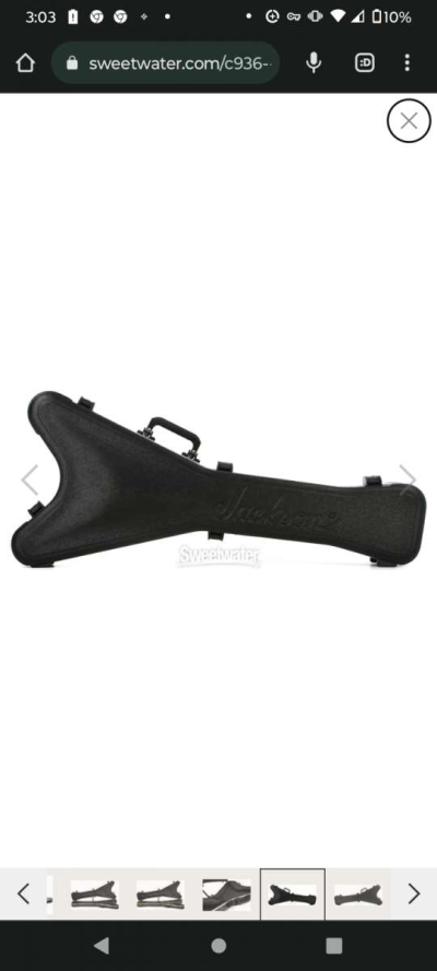 Jackson flying V hardshell guitar case paid 300 new BESTOFFE - Thumbnail 5