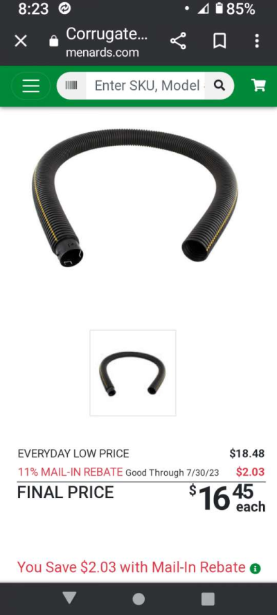 6x10 corrurgated drain pipe  I have 5 of them