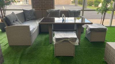Patio sectional with gray cushions  we have delivery today 4 - Thumbnail 2