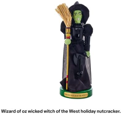 Wizard of oz wicked witch of the West holiday nutcracker - Corning, California