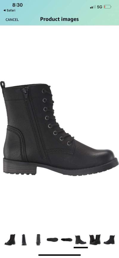 Womens or Girls Amazon Combat Boots - Thumbnail 2