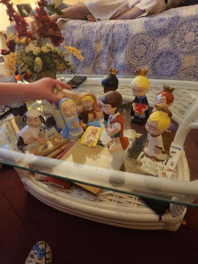 Vintage 1975 Gare Inc Nativity Scene 9 Pc Set Children in Co - Thumbnail 3