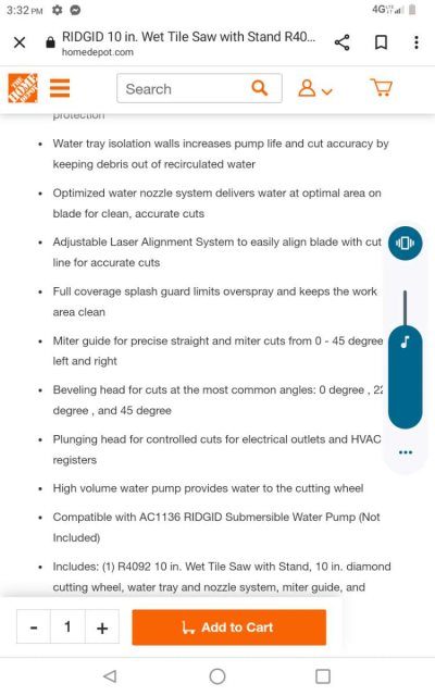 Rigid Tile Saw - Thumbnail 5