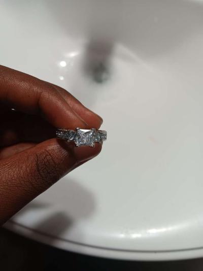 10k white gold rings - Thumbnail 2