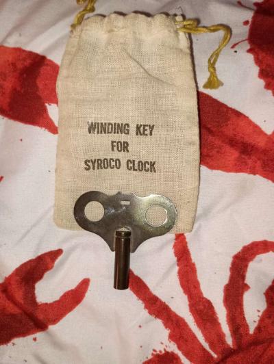 1955 syroco sunburst 8 day cycle clock - Thumbnail 2