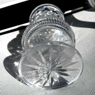 vintage thick crystal vase - Thumbnail 5