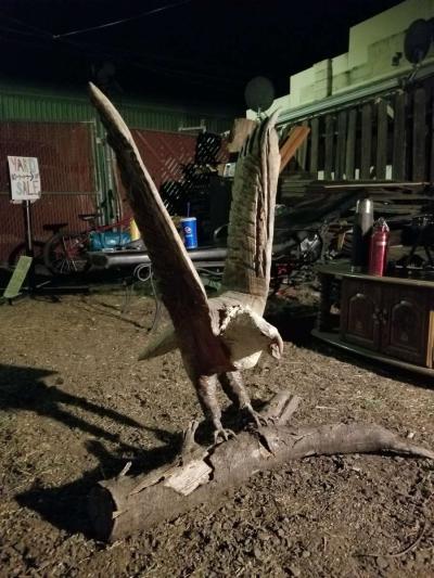 handmade wooden eagle - Thumbnail 4