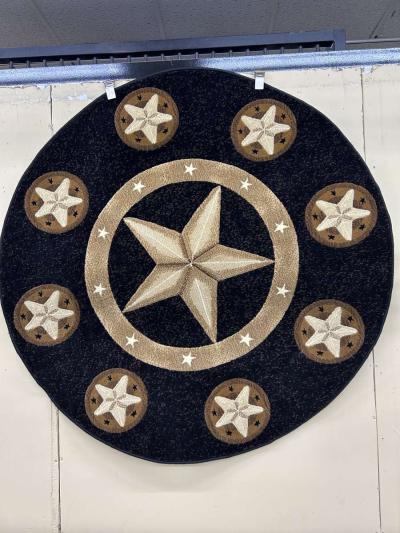 Black Skinz Circle Rug