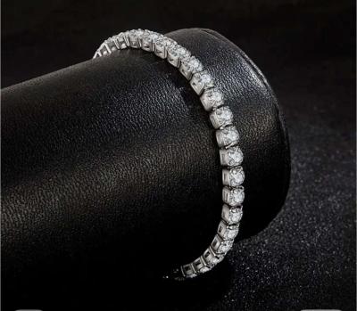 Real Moissanite Bracelet for Women S925 Sterling Silver 5mm - Thumbnail 2