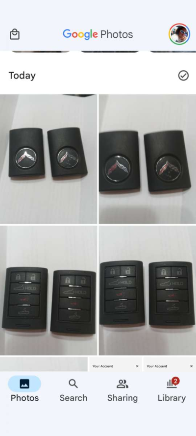 Corvette smart remote 2015 to 2019 OEM GM Chevy Corvette key - Thumbnail 2